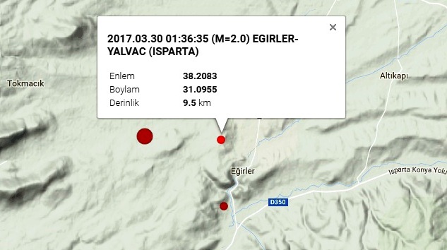 İKİ KÜÇÜK DEPREM DAHA KAYDEDİLDİ: 2,2 ve 2,0