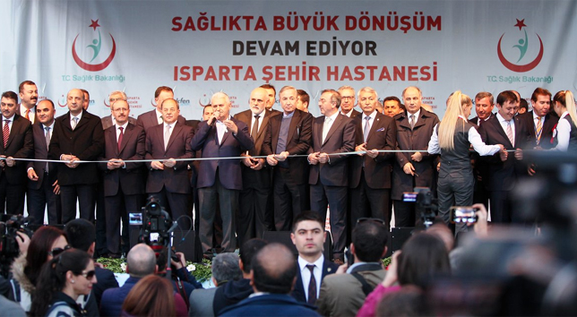 Isparta Şehir Hastanesi, başbakan tarafından açıldı