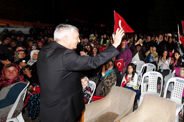 BAŞKAN GÜNAYDIN KÖY BULUŞMASI İÇİN DEDEÇAM’DA