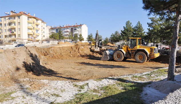 Belediyenin apart projesinin inşaat çalışmalarına başlandı