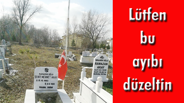 Şehit mezarlarımıza lütfen daha fazla özen gösterelim