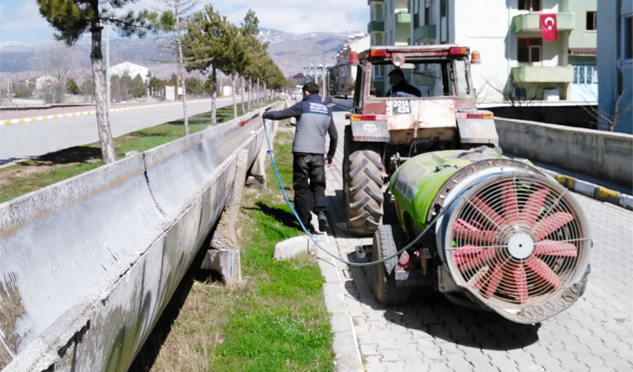 Belediyede bahar temizliği ve larva mücadelesi başladı