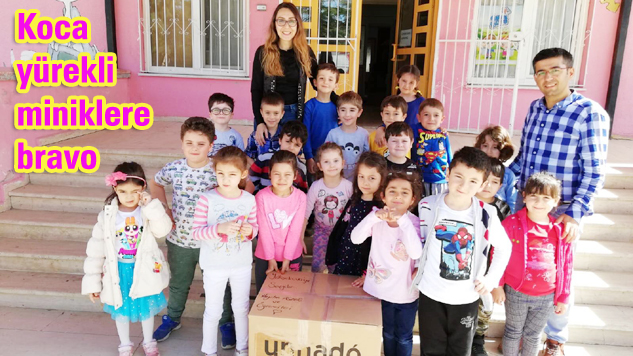 Türkoğlu’nun miniklerinden Yüksekova’ya anlamlı hediye