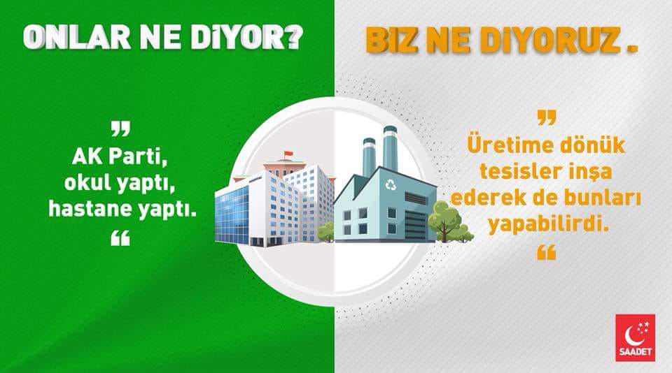 ONLAR NE DİYOR? SAADET NE DİYOR?