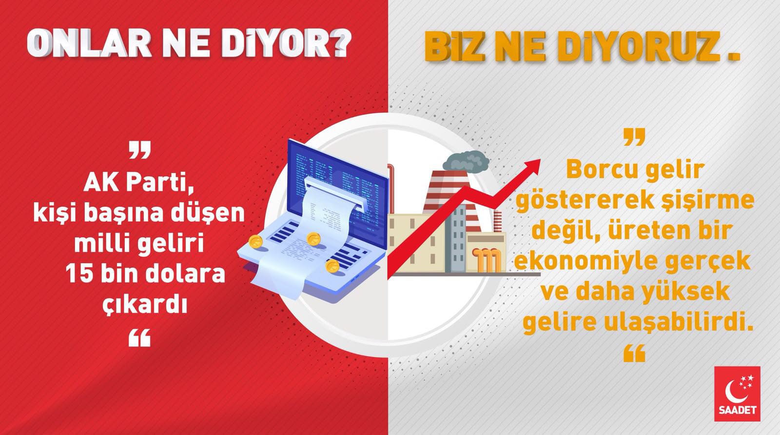 ONLAR NE DİYOR? SAADET NE DİYOR?