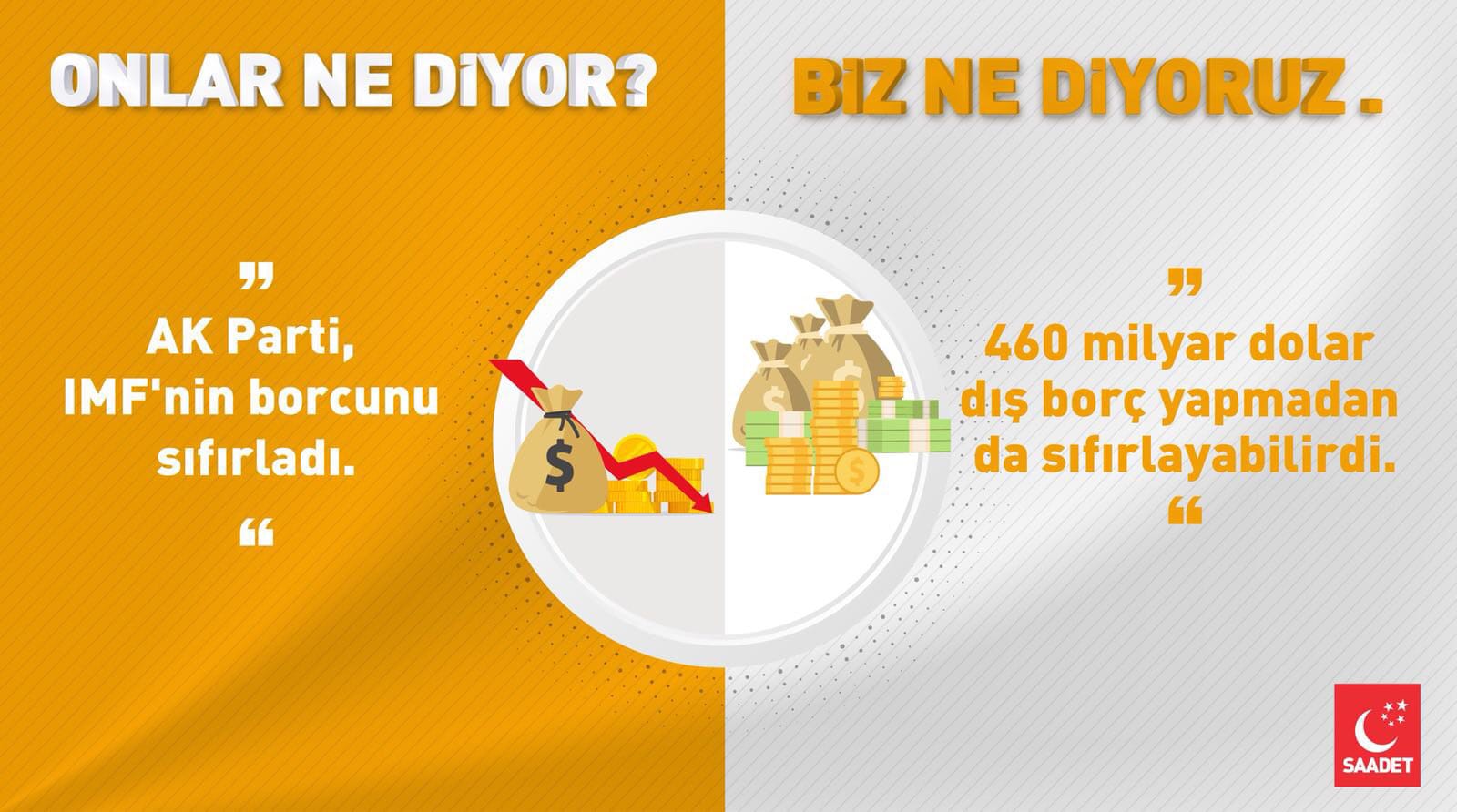 ONLAR NE DİYOR? SAADET NE DİYOR?