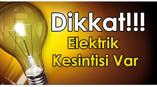 Yalvaç’ta Yarın 13 Mahalle, 1 Köyde ELEKTRİK KESİNTİSİ Var