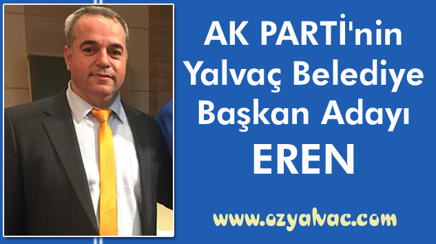 FLAŞ… FLAŞ… FLAŞ… AK PARTİ ADAYI BELLİ OLDU…