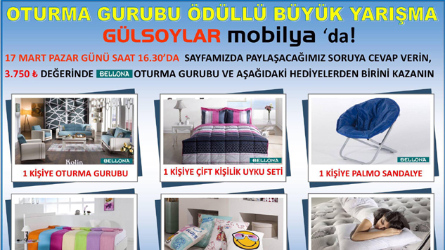 GÜLSOYLAR’dan Oturma Grubu Ödüllü Yarışma