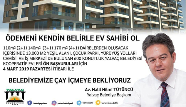 Flaş… Belediye konut projesi başvuruları yarın başlıyor