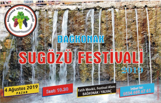 4 Ağustos’ta Bağkonak Sugözü Festivali’nde davetlisiniz