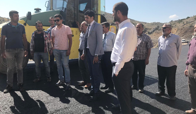 Alperen Özer ve ekibi Sağır Yolu çalışmalarını inceledi