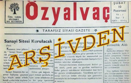 Özyalvaç Gazetesi Arşivinden (1-8 Kasım 1976)