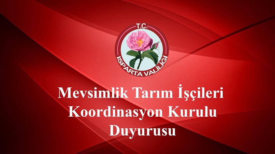 Valililik mevsimlik tarım işçileri için komisyon kurdu