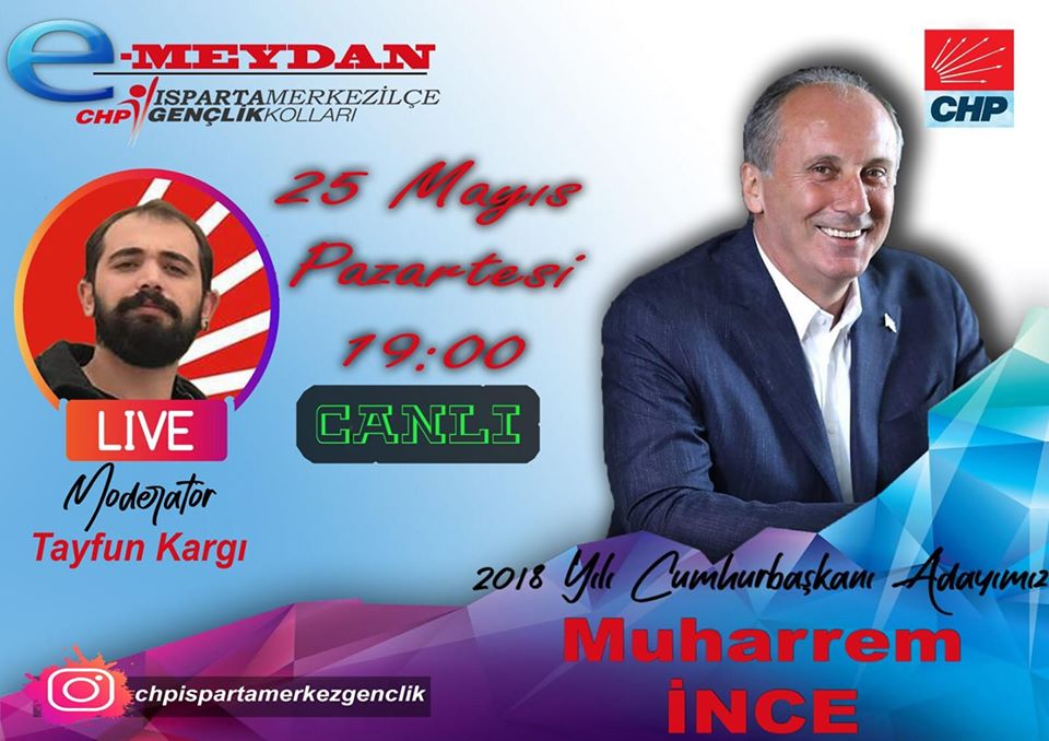 Muharrem İnce, Isparta CHP Gençlik Kolları’nın konuğu