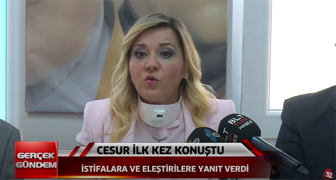 Aylin Cesur’dan istifa eden başkanlara sert sözler