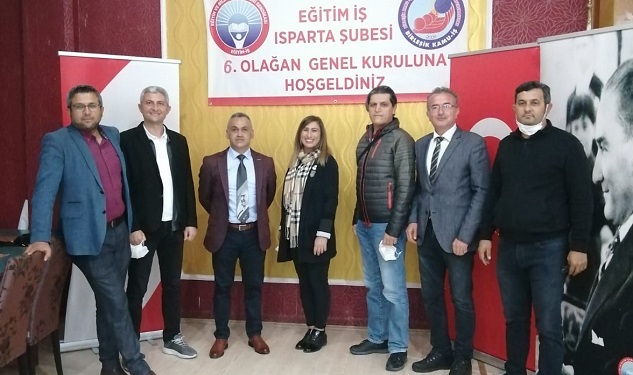 Isparta Eğitim İş’te yeni başkan hemşehrimiz Nalbant oldu