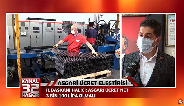 HALICI: ASGARİ ÜCRET NET 3 BİN 100 LİRA OLMALI