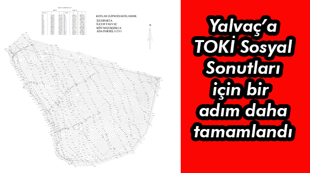 TOKİ halihazır haritası tamamlandı