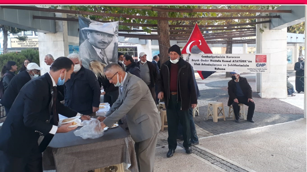 CHP’den Ulu Önder ATATÜRK için Helva İkramı