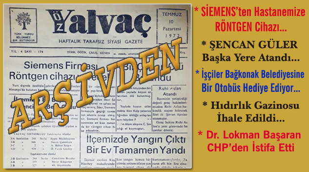 Özyalvaç Gazetesi Arşivinden (3-10-17 Temmuz 1972)