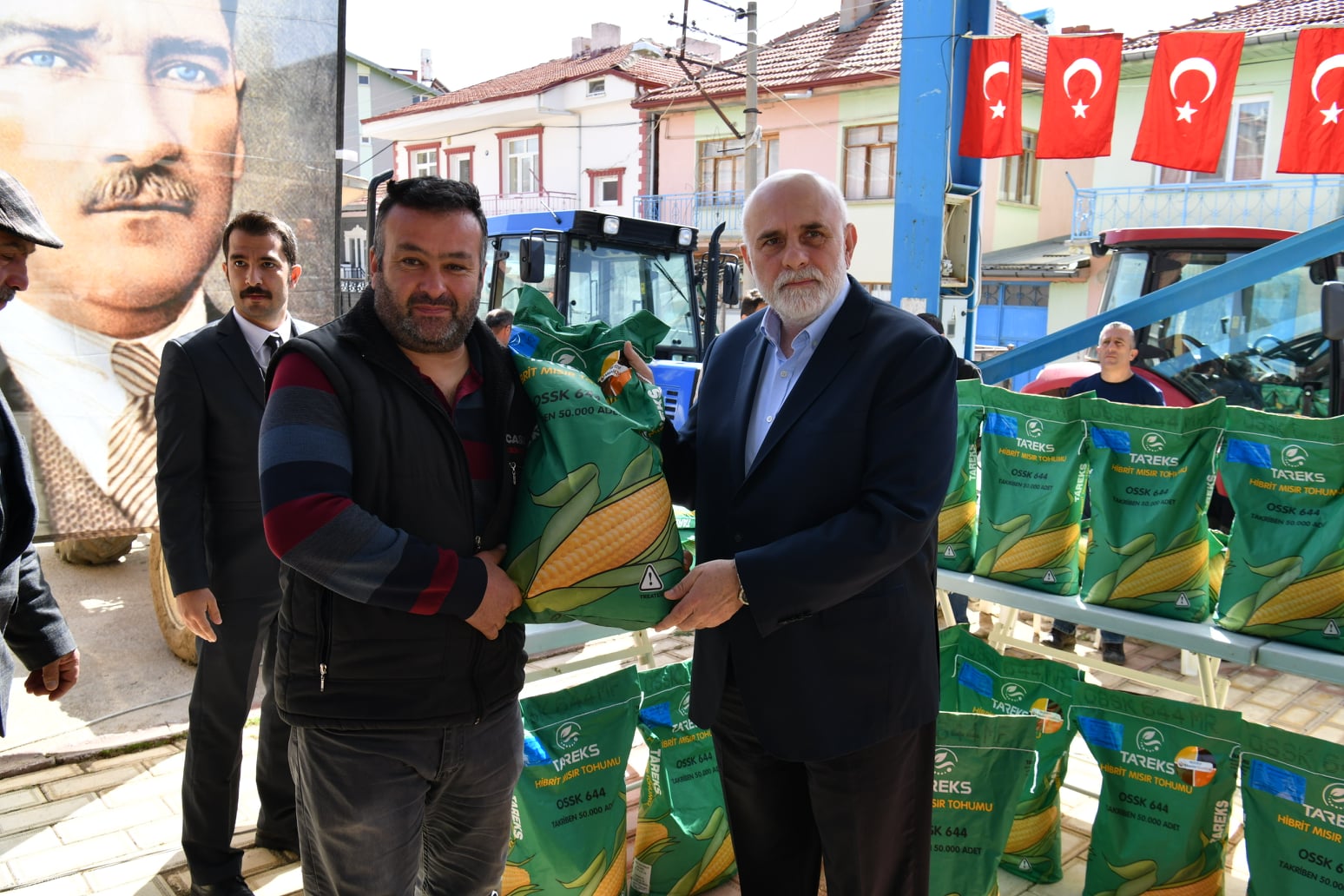 Ş.Karaağaç’ta Silajlık Mısır Tohumu Dağıtıldı