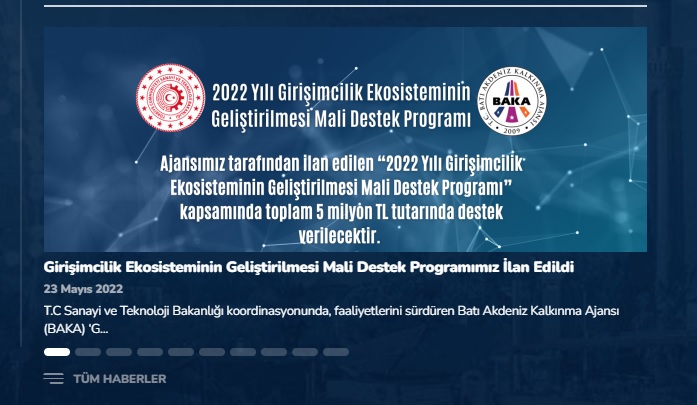 BAKA, 2022 Yılı Girişimcilik Ekosisteminin Geliştirilmesi Mali Destek Programı’nı açıkladı