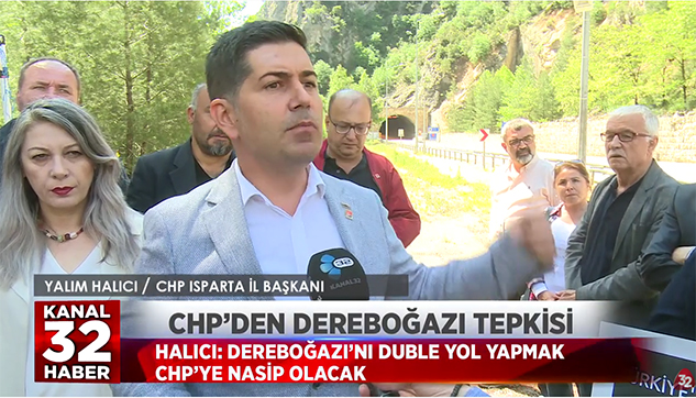 ISPARTA CHP’DEN DEREBOĞAZI TEPKİSİ