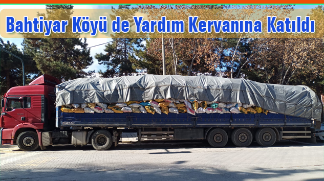 Bahtiyar Köyünden Depremzedelere 1200 Çuval Odun