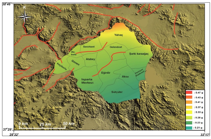 Isparta’nın en yüksek sismik tehlikeli bölgesi Yalvaç