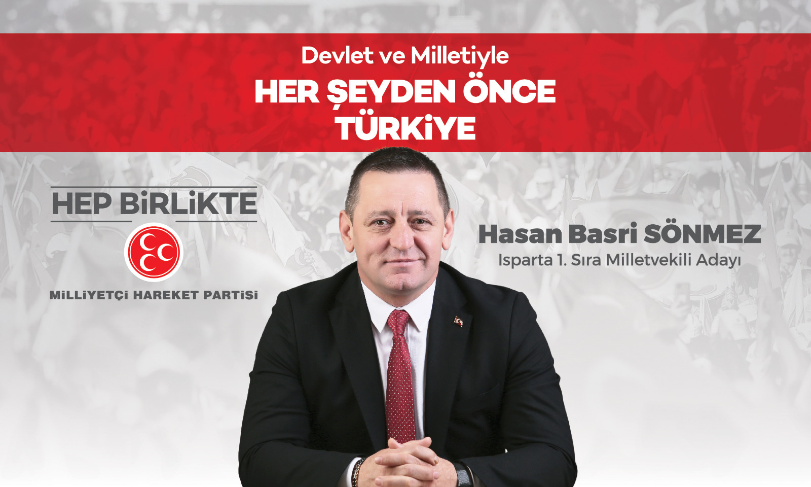 MHP Isparta Milletvekili adayı H.Basri Sönmez