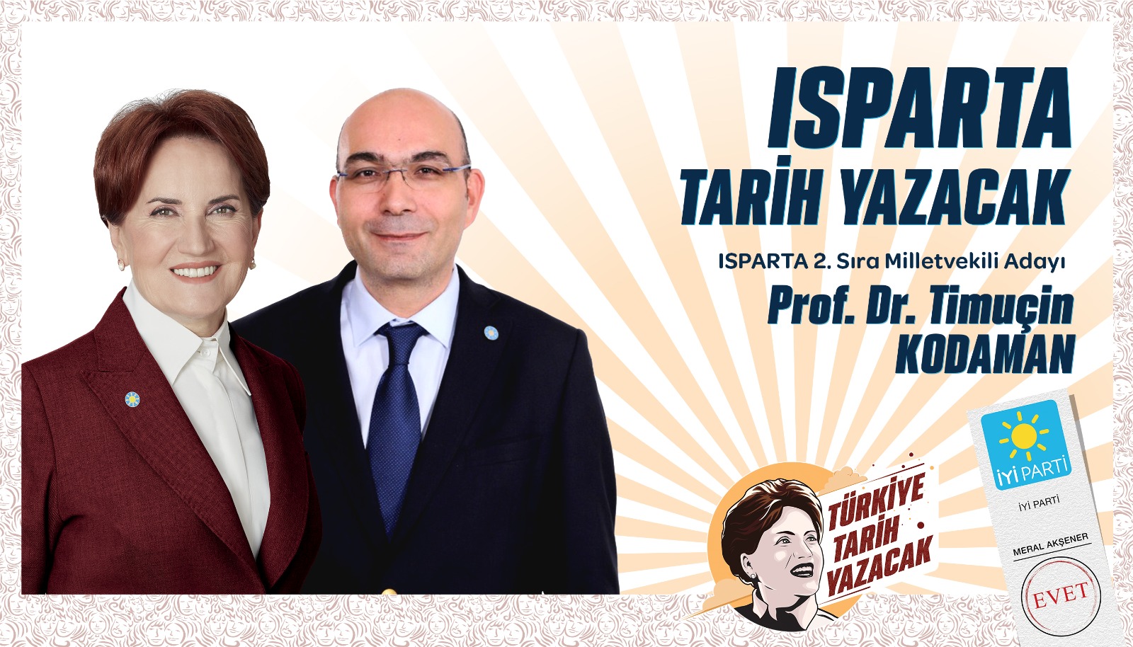 İyi Parti Isparta Milletvekili adayı Prof.Dr.Timuçin KODAMAN