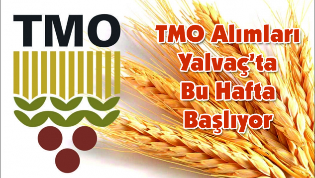 Yalvaç TMO İşyeri Alım Şubesi Alımlara Başlıyor