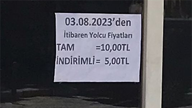 Dolmuş ücretlerine yüksek zam: Tam 10 TL, Öğrenci 5 TL