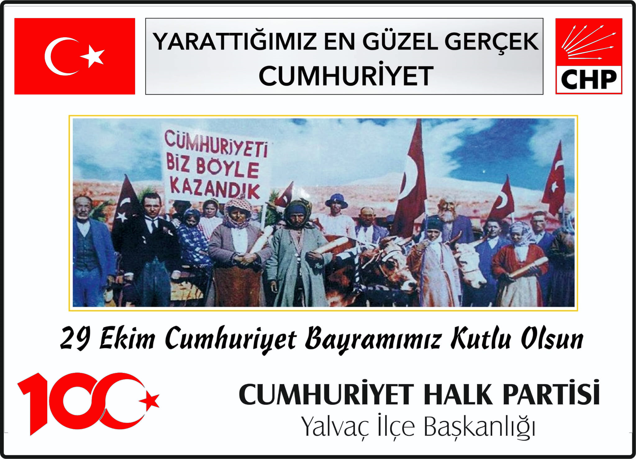 YALVAÇ CHP’DEN BAYRAM KUTLAMASI