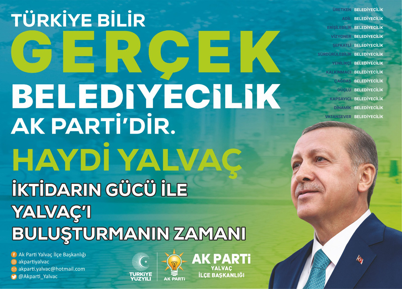 GERÇEK BELEDİYECİLİK AK PARTİ’DİR…