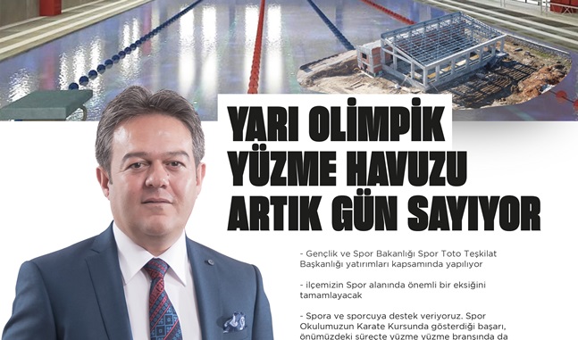 Yarı Olimpik Havuz yaz aylarında gençlerimiz ve çocuklarımızın hizmetinde…