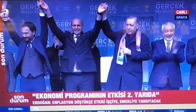 Sürmeli Yağcı, Cumhurbaşkanı Erdoğan’ın sahnesinde
