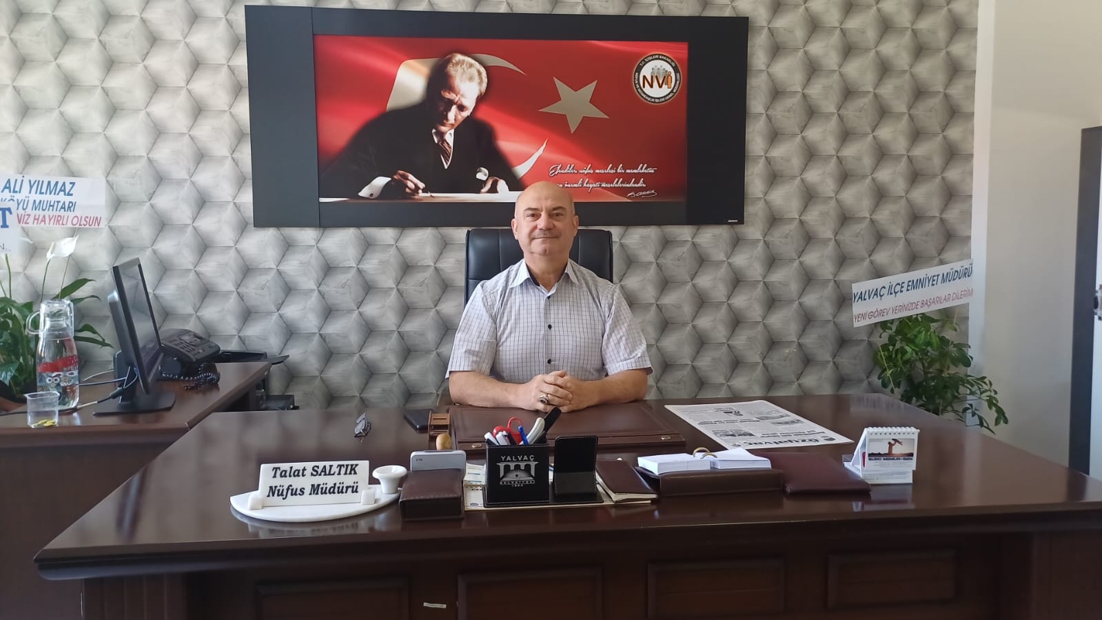 Yeni Nüfus Müdürü Talat Saltık Göreve Başladı