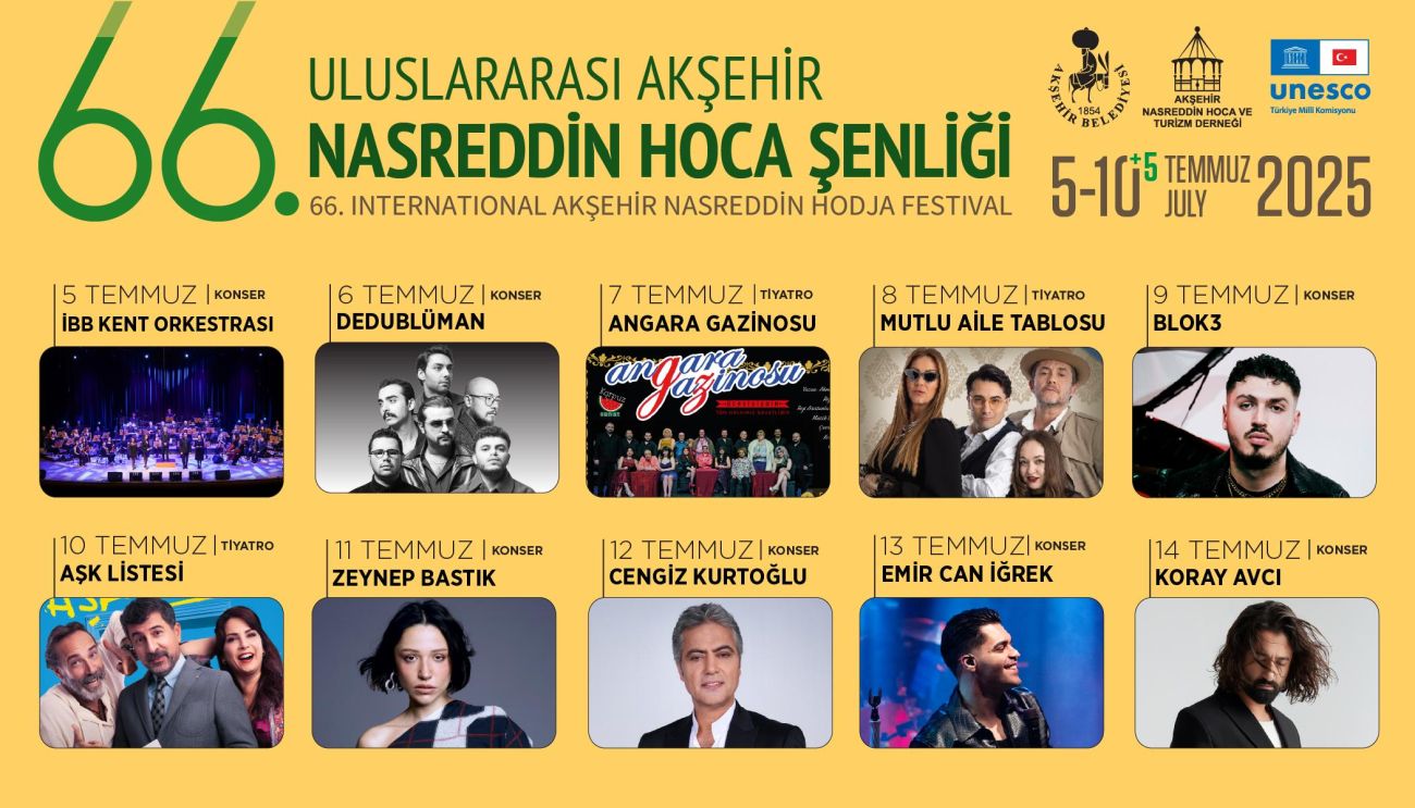 66. Uluslararası Akşehir Nasreddin Hoca Şenliği başladı