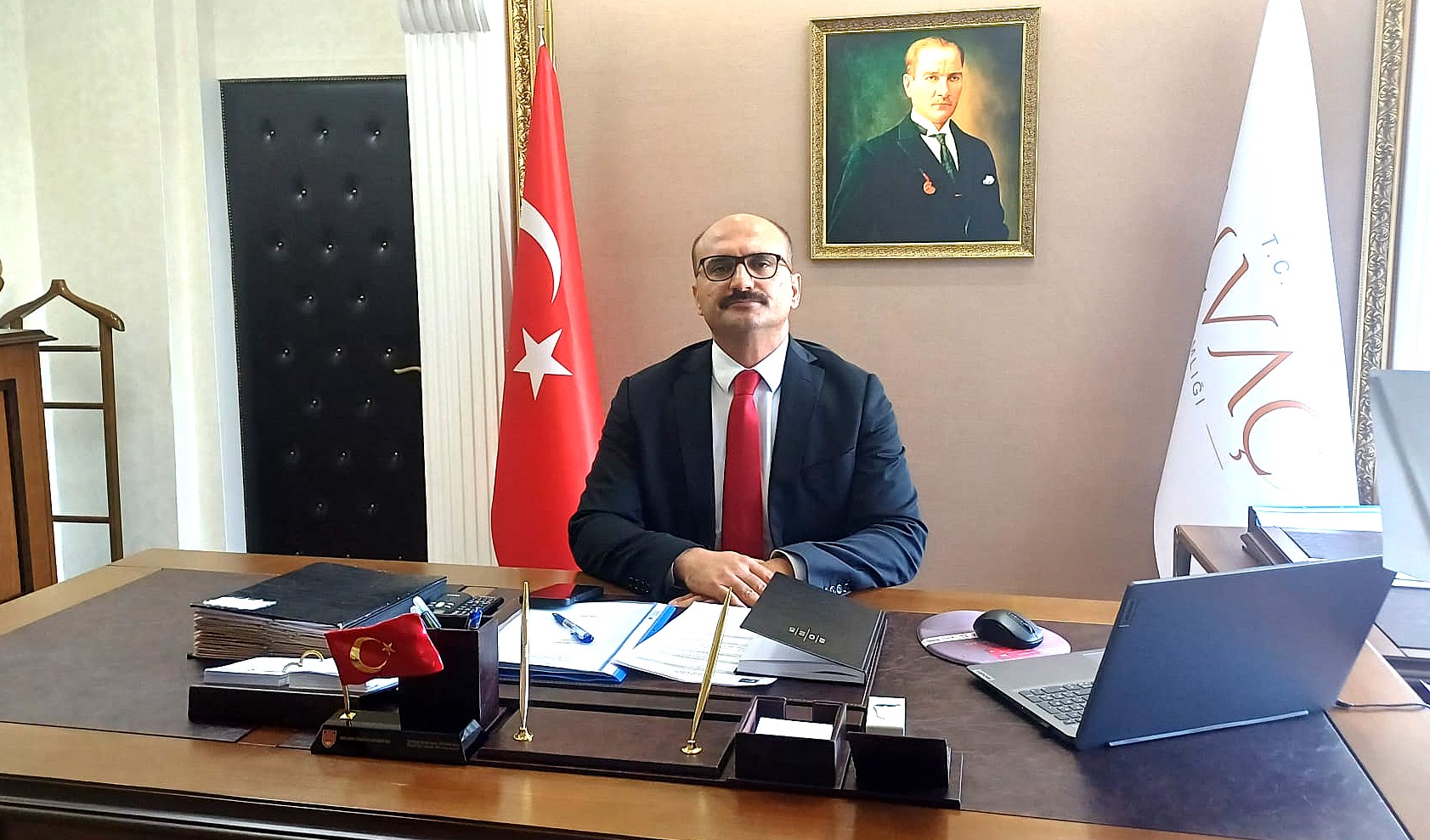 Yeni Kaymakamımız Bekir Abacı görevine başladı