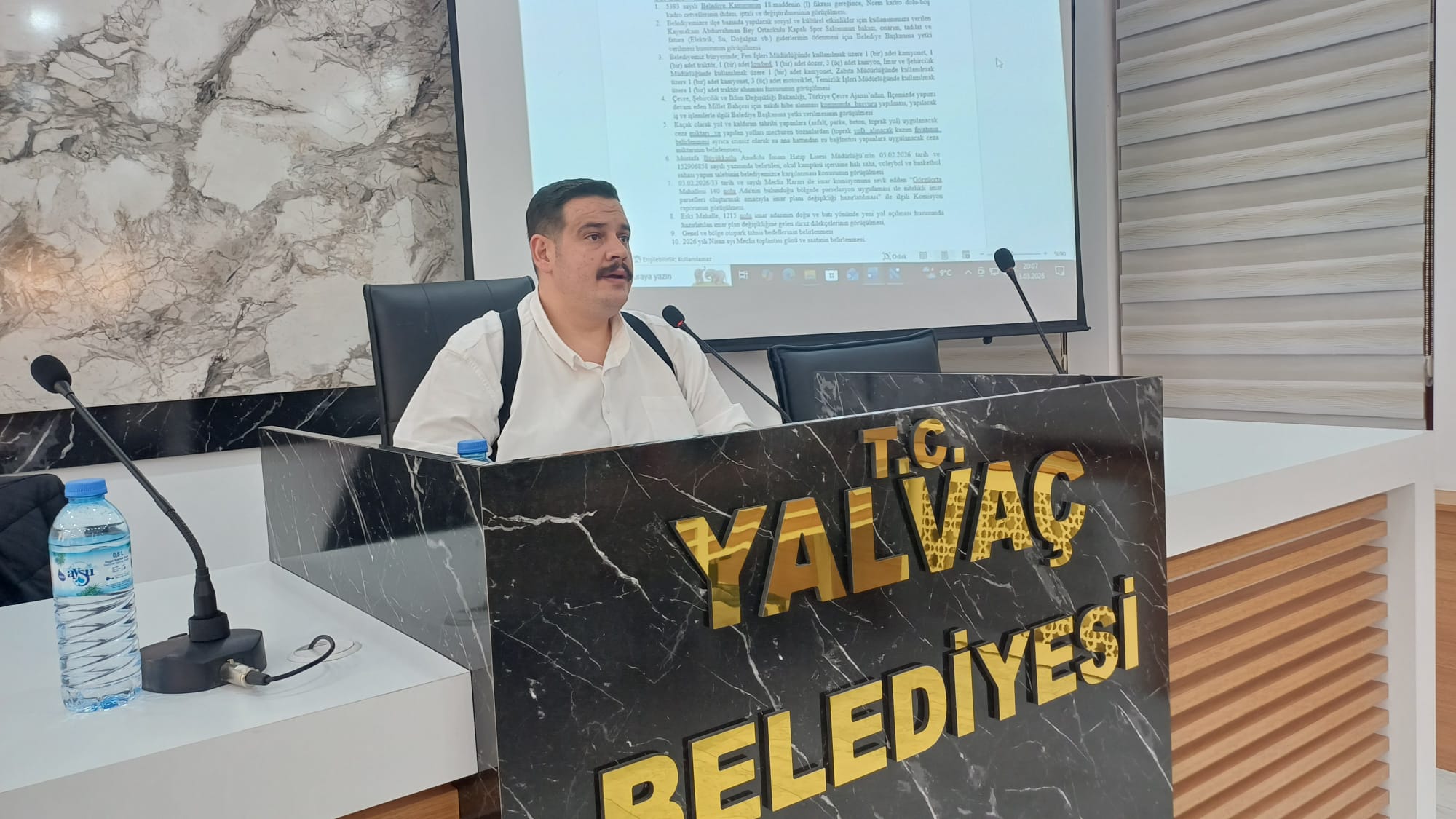Yalvaç Belediye Meclisi, Mart ayı toplantısını gerçekleştirdi