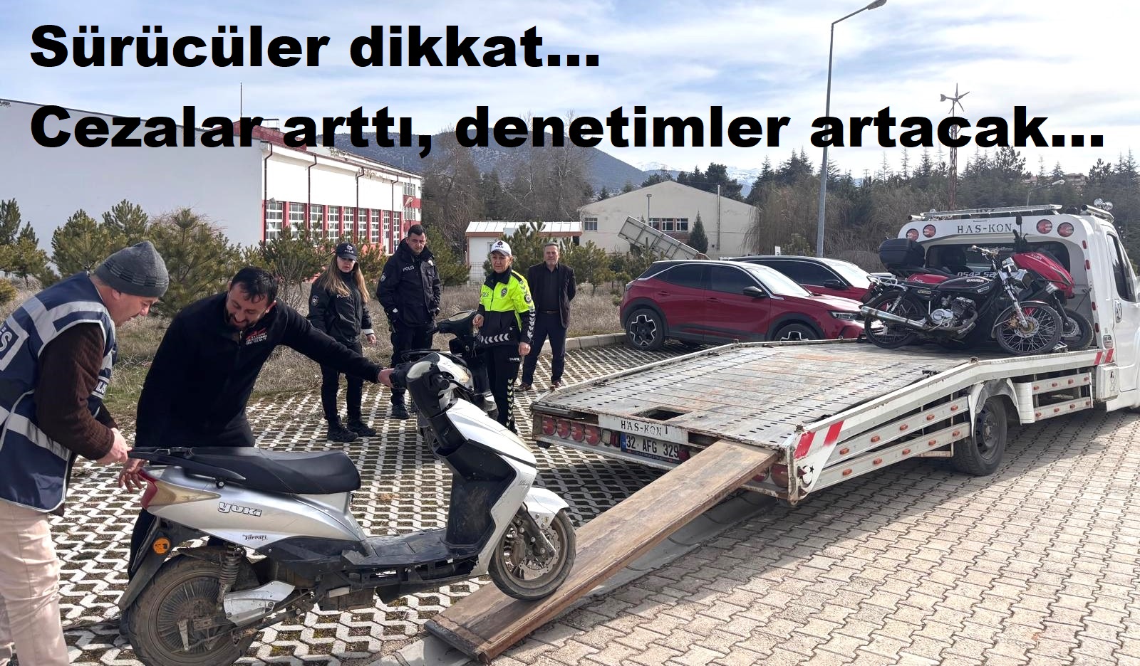 Yalvaç’ta trafik denetimlerinde bir haftada 1 milyon 235 bin TL ceza