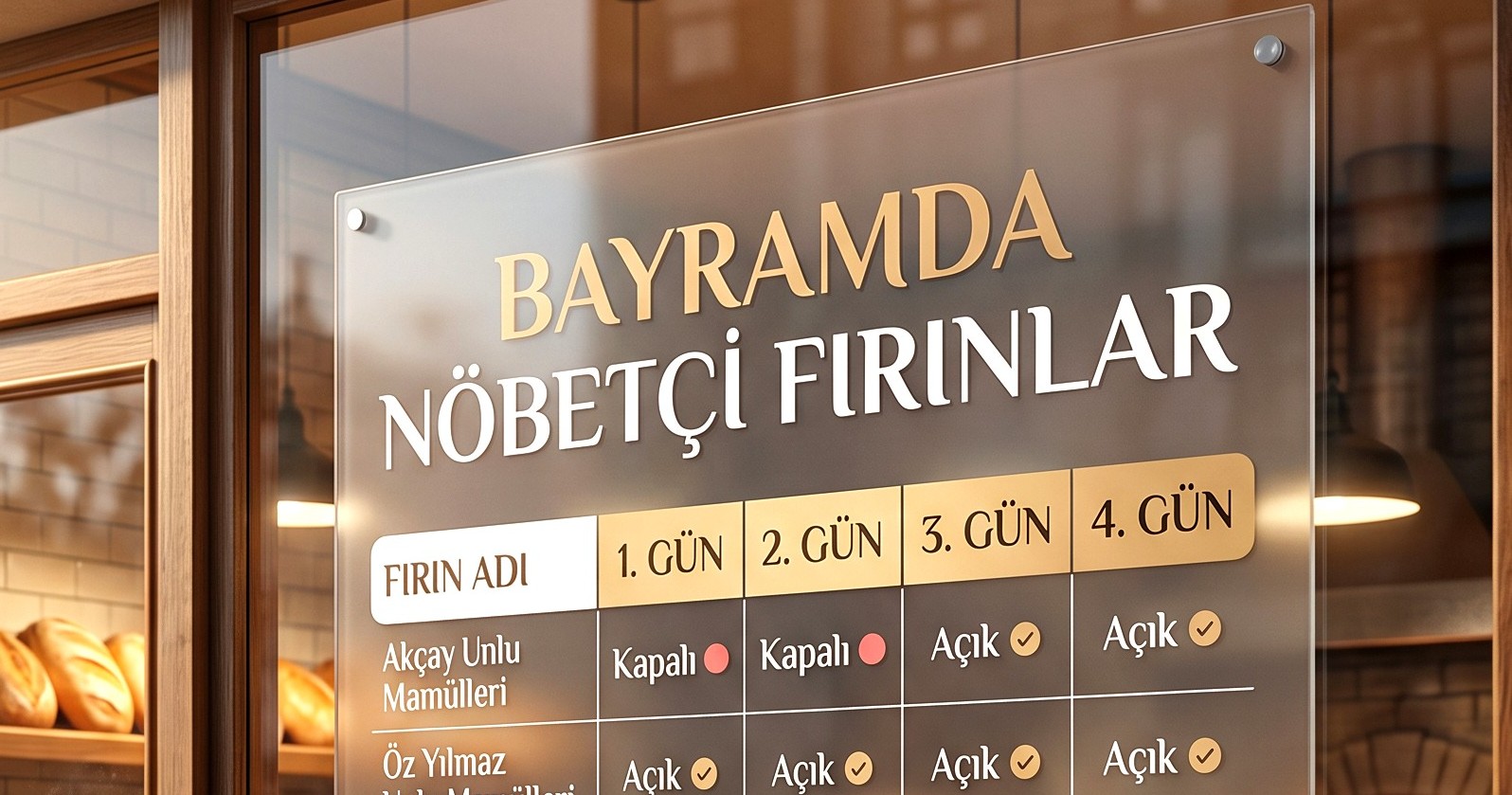 Kurban Bayramı’nda açık fırınlar