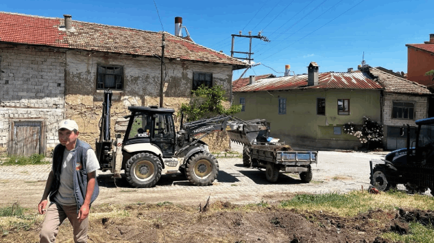Hüyüklü’de Doğalgaz Çalışmaları Başladı