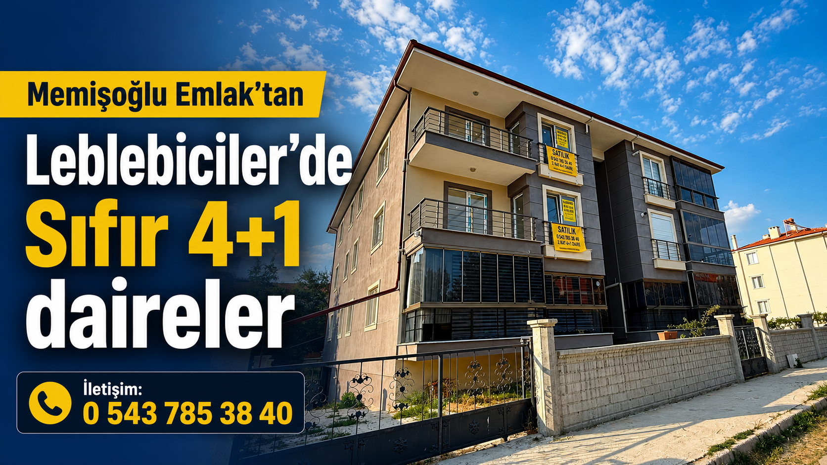 LEBLEBİCİLER’DE SATILIK SIFIR DAİRELER