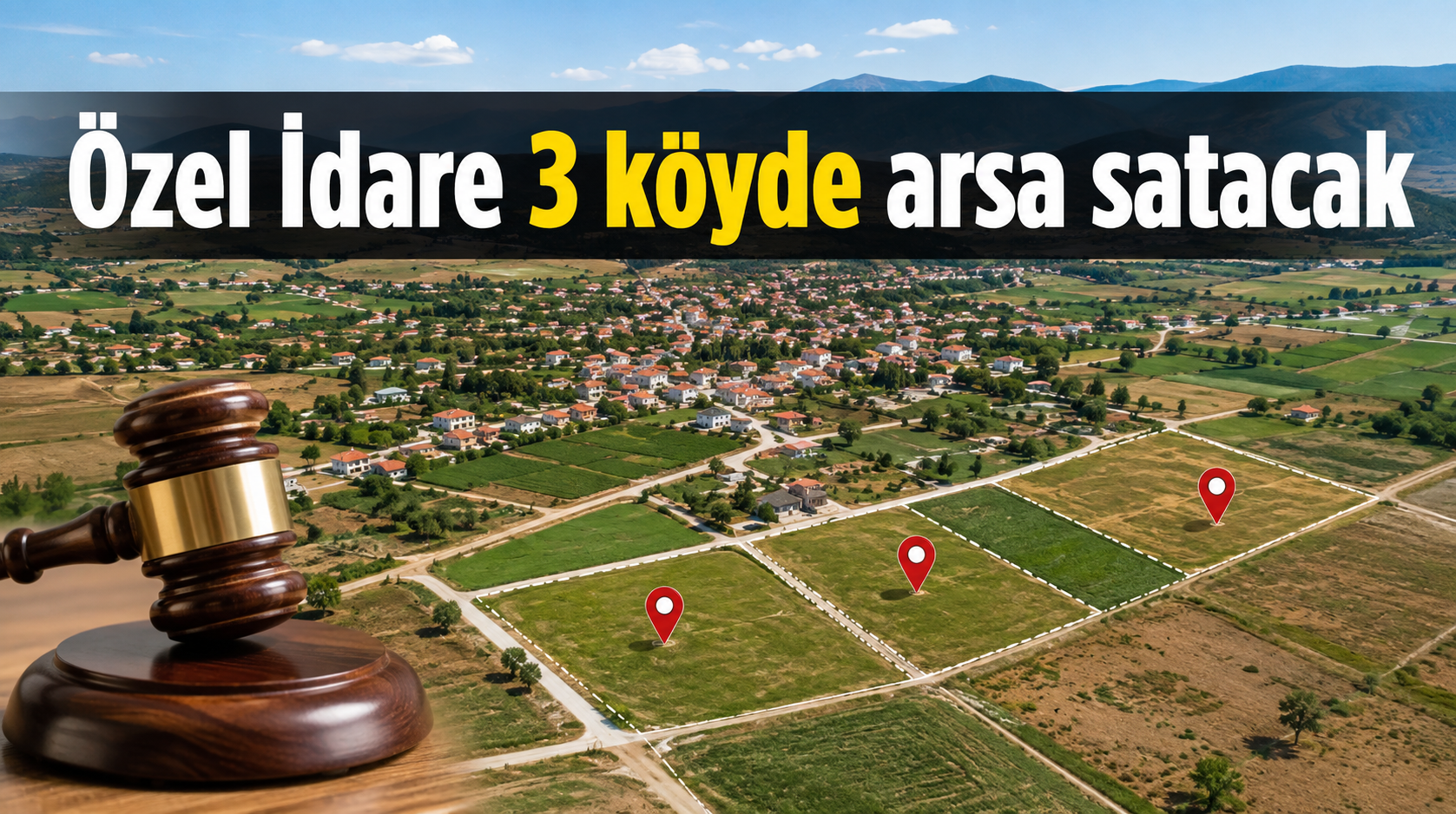 Özel İdare, Kozluçay ve başka iki köyde arazi satacak
