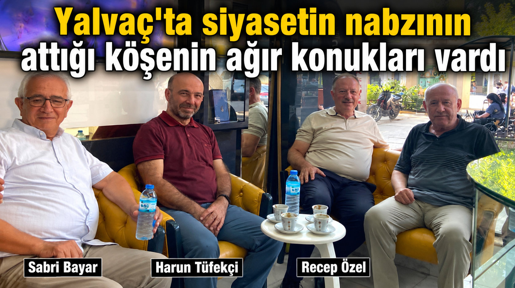 Uyaroğlu’nun konukları Özel, Tüfekçi ve Bayar