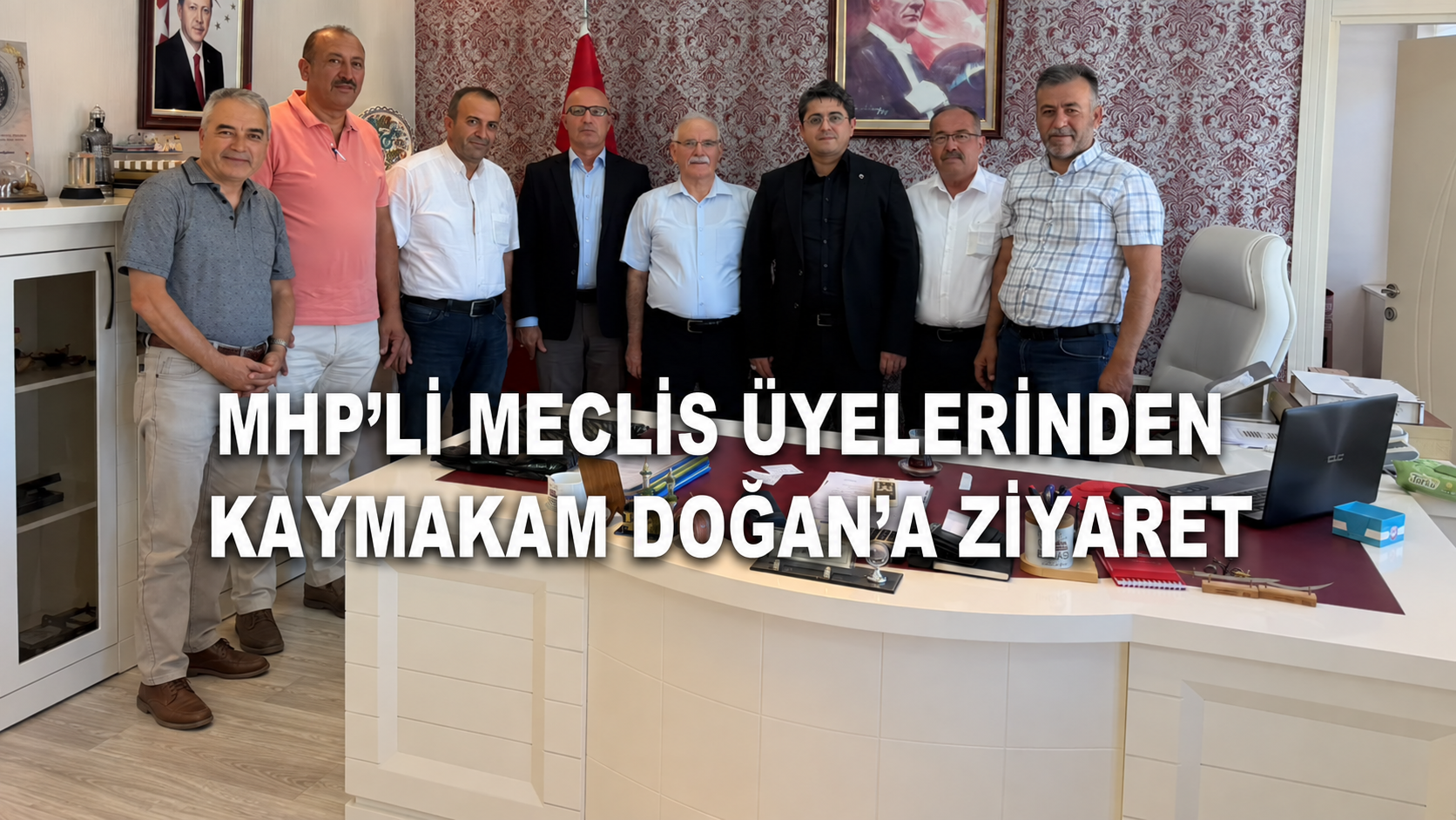 Eğirdir’de MHP’li meclis üyelerinden ilginç ziyaret zamanlaması