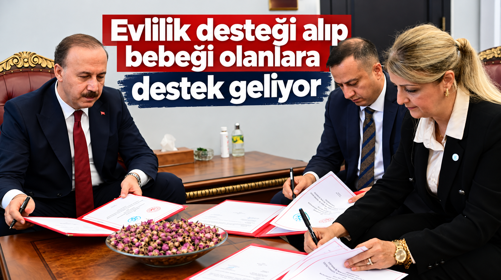 Evlilik desteği alıp çocuk sahibi olanlara yeni destek